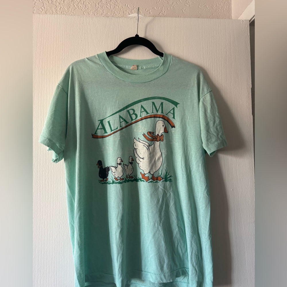 Vintage 80’s Alabama Mint Green T-Shirt L